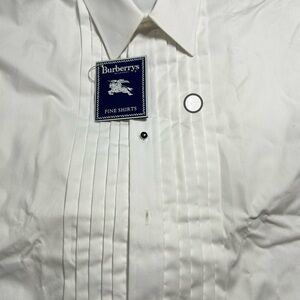 Burberry White Dress/Tuxedo Shirt